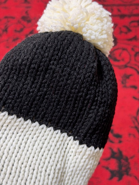 Crotchet Beanies - Black & White